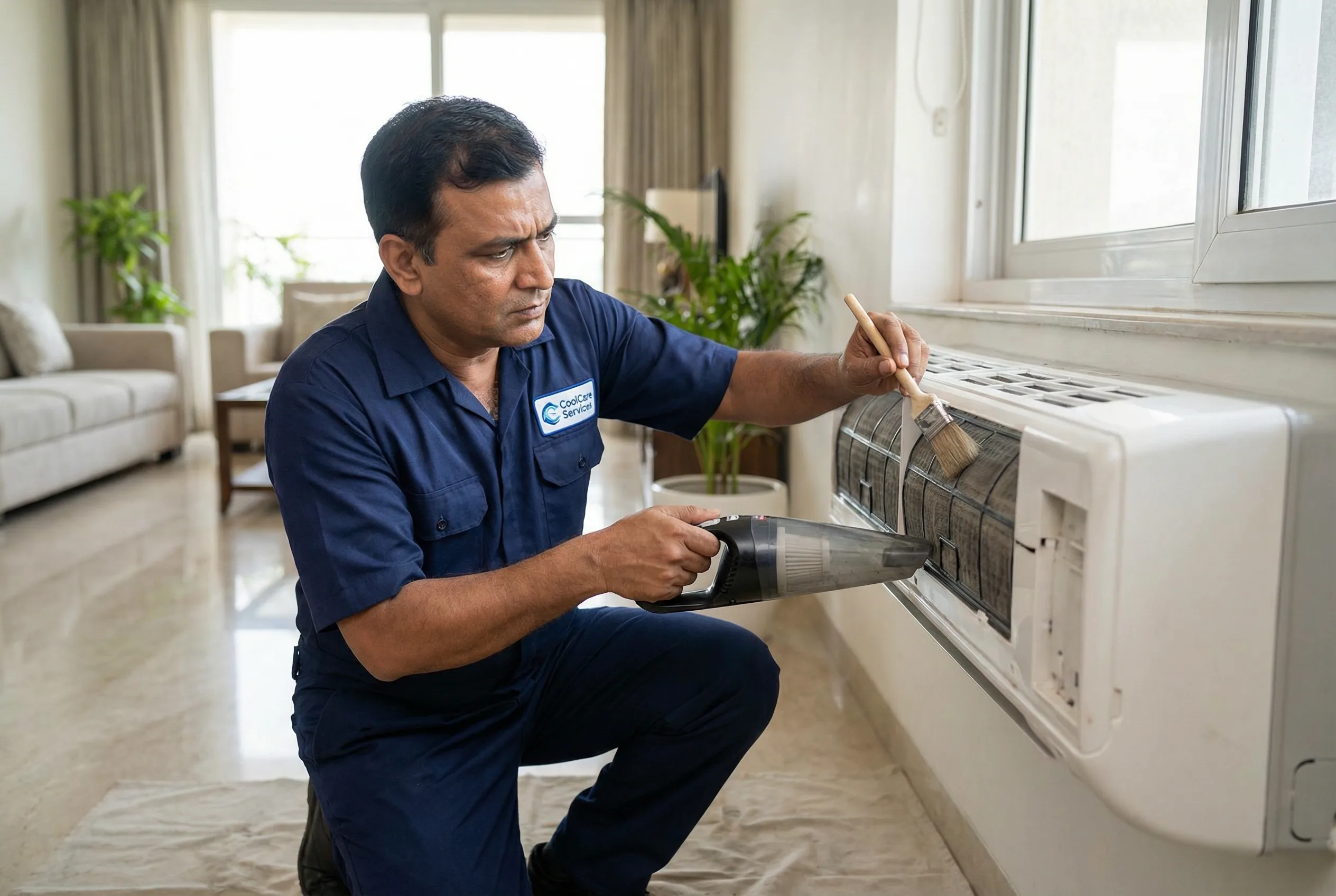Professional AC servicing