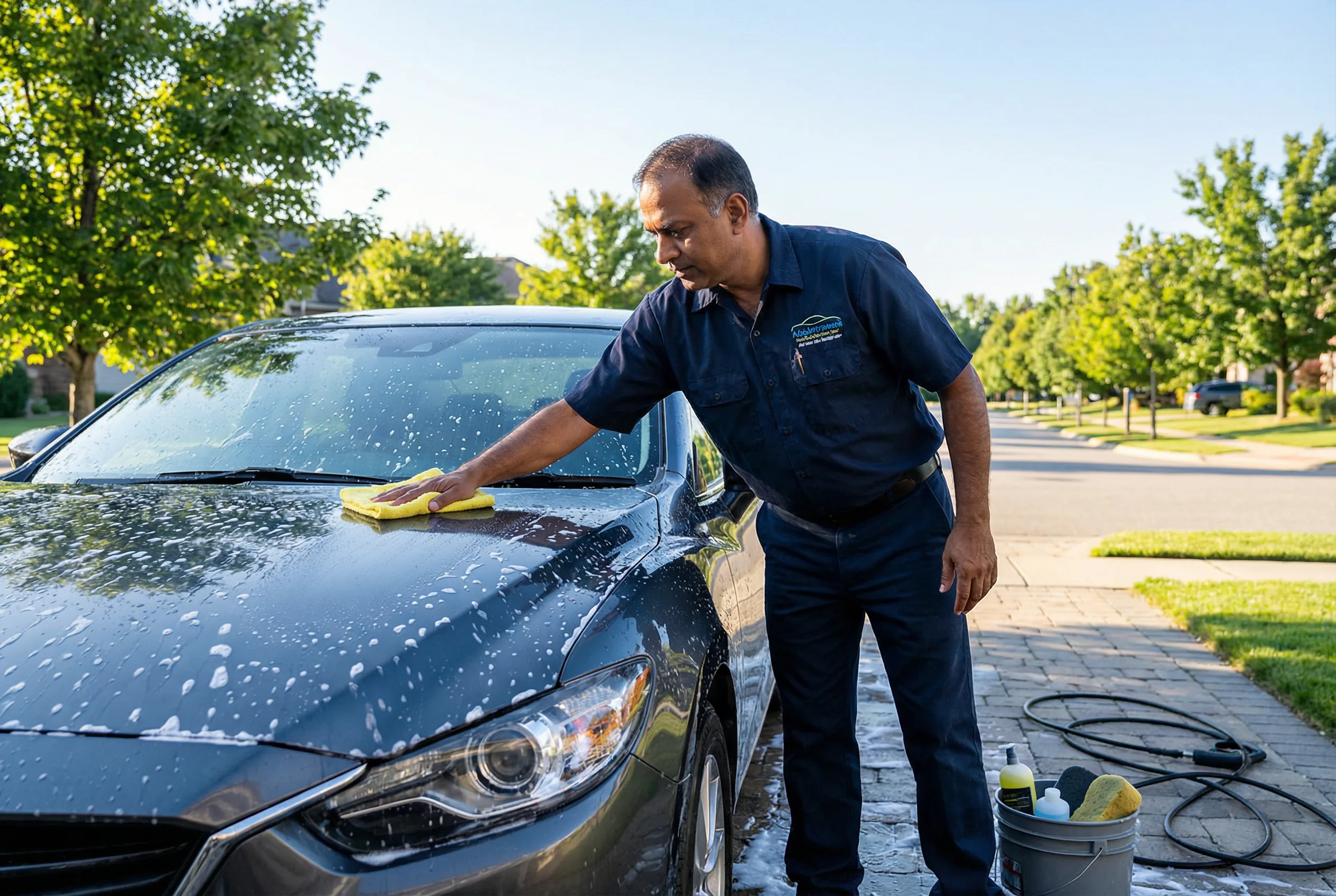 Professional car wash with free pickup and drop